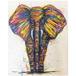 Affiche éléphant pop art
