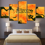 tableau haloween style dessin animé
