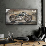 Motorcycle Vintage Canvas Wall Art Posters Picture Home 