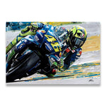 Valentino Rossies Racing Abstract Canvas Posters and Print 