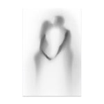 tableau minimaliste femme fusain