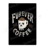 Coffee Menu For Cafe Bar Pub Wall Decor Metal Sign Vintage 