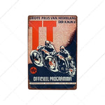 TT Isle Of Man Metal Poster Retro Vintage Tin Signs 