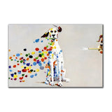 Watercolor Dog Canvas Painting Animal Posters and Prints 