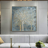 tableau peinture arbre sans feuille