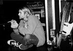 tableau de Kurt Cobain noir et blanc