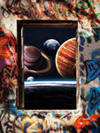 Tableau Planète et graffiti