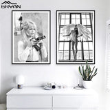 tableau noir et blanc talon noir