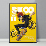tableau SK8 The Infinity fond jaune