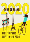 Affiche vintage tour de France 2020