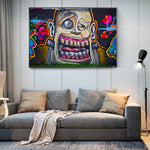tableau tag homme abstrait