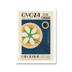 Cadre vintage gyoza japonais