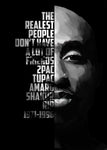 tableau visage de Tupac Shakur