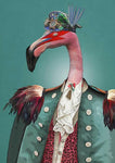 tableau d’un zébre en costume