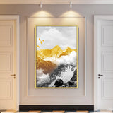 tableau colline en or