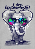 poster éléphant 1 pièce Lunette colorées 