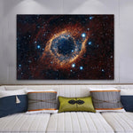 tableau yeux type galaxie