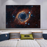 tableau yeux type galaxie