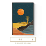 tableau scandinave abstrait