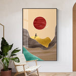 tableau scandinave abstrait