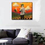 tableau Tyler fond orange