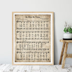tableau vintage d’une partition