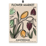 Tableau fleurs vintages Amsterdam