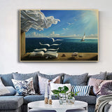 tableau livre en face de la mer