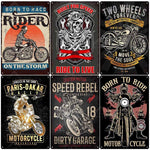 Born To Ride Poster Motorcycle Tin Signs Retro Metal Sign 