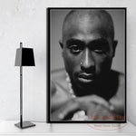 tableau Tupac Shakur sur fond noir