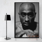 tableau Tupac Shakur sur fond noir