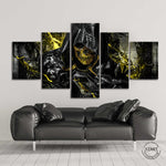 Tableau squelette dark noir et jaune