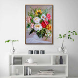 tableau peinture bouquet de fleurs