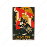 TT Isle Of Man Metal Poster Retro Vintage Tin Signs 