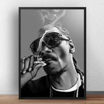 Tableau Snoop Dogg noir et blanc