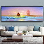 tableau nature bateau