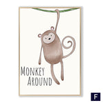 Affiche enfant singe