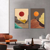 tableau scandinave abstrait