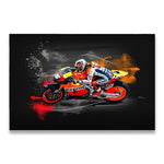 Valentino Rossies Racing Abstract Canvas Posters and Print 