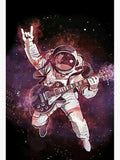 tableau astronaute noir et blanc
