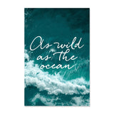 Turquoise Ocean Wave Dolphins Nature Scene Gallery Posters 