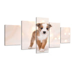 tableau petit chiot mignon