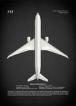 Affiche vintage avion 777