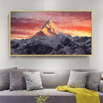 tableau Everest coucher de soleil