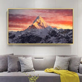 tableau Everest coucher de soleil