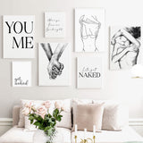 tableau main dans la main fond blanc