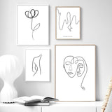 tableau trait noir fond blanc