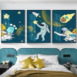 tableau enfant alien mignon