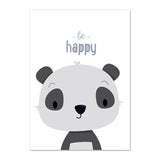 tableau panda mignon