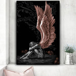 tableau femme ailes de démons